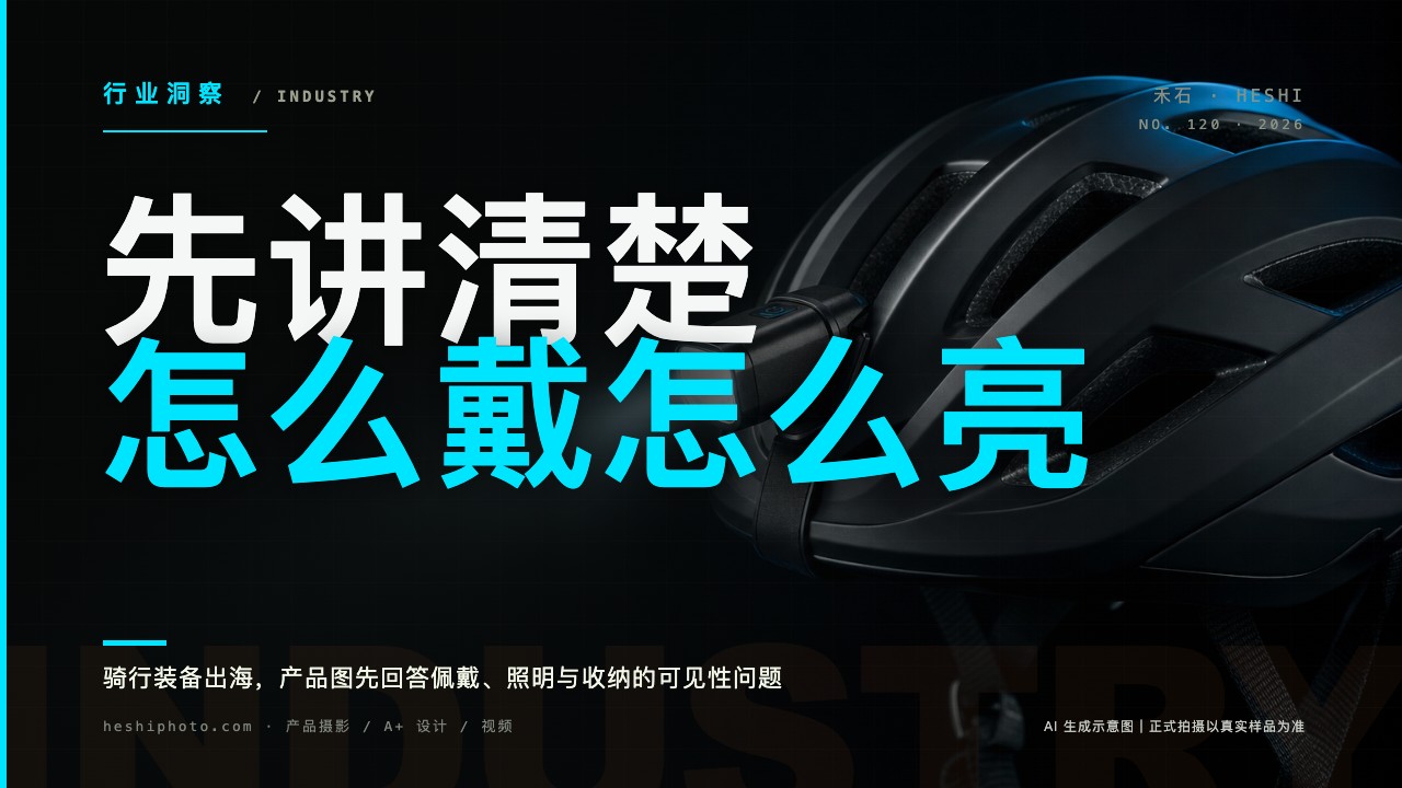 骑行头盔与车灯电光青暗调封面