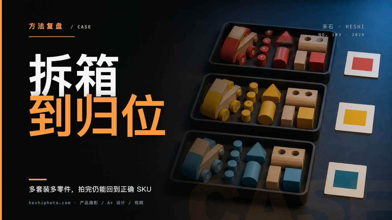 多套装玩具按零件盘和任务板进行批量拍摄管理