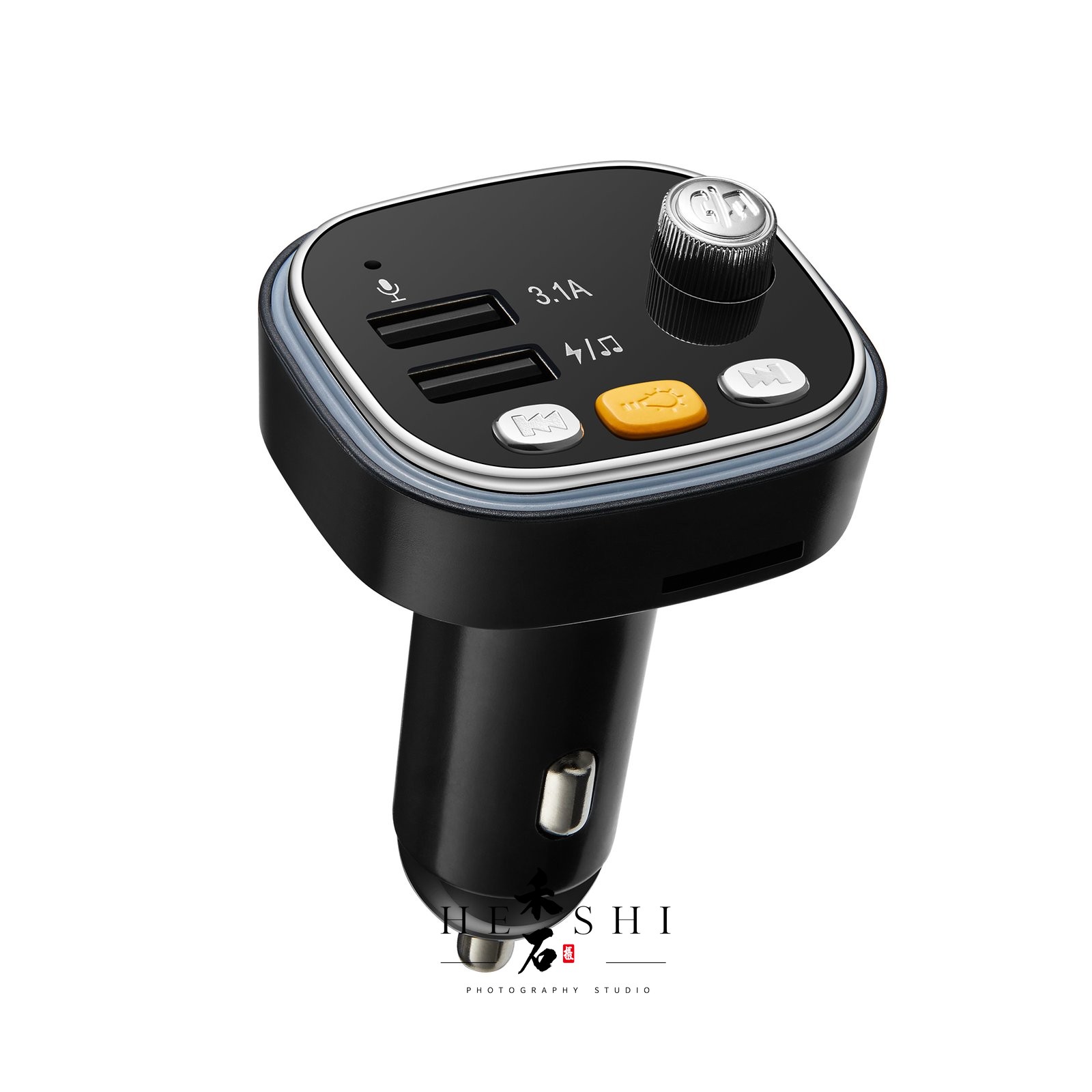 车载蓝牙充电器 · 3C数码 产品拍摄案例 - 禾石商业摄影